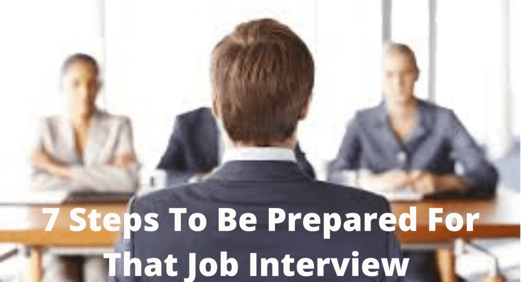 Be Prepared For That Job Interview