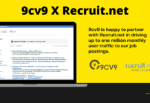 9cv9 has partnered with Recruit.net