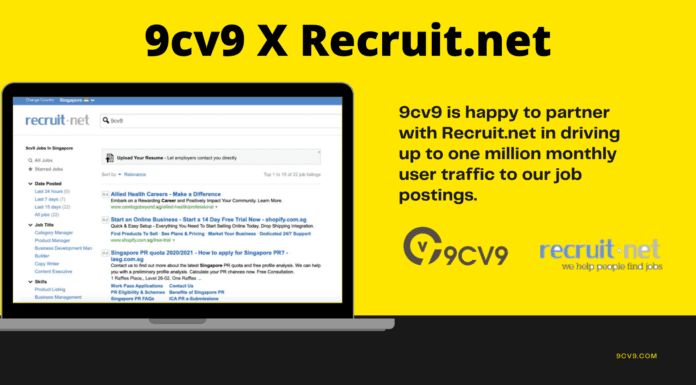 9cv9 has partnered with Recruit.net
