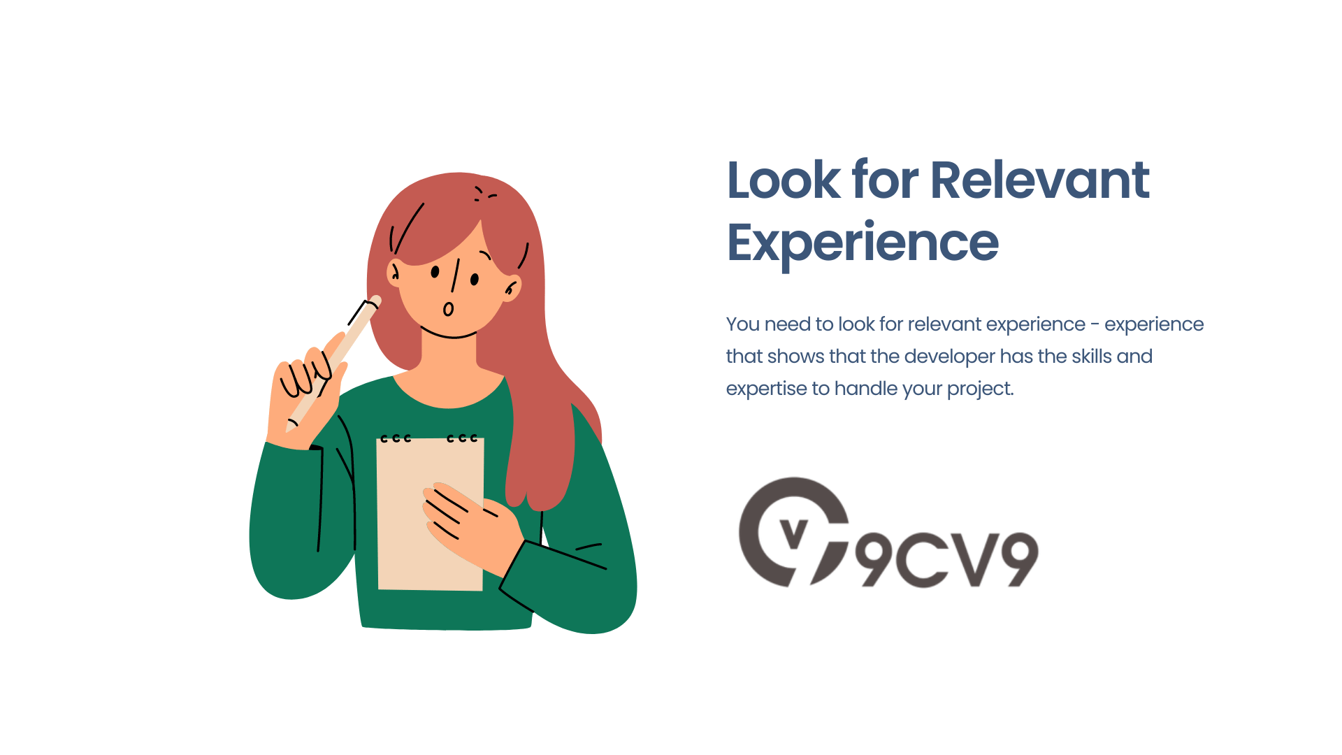 Look for Relevant Experience