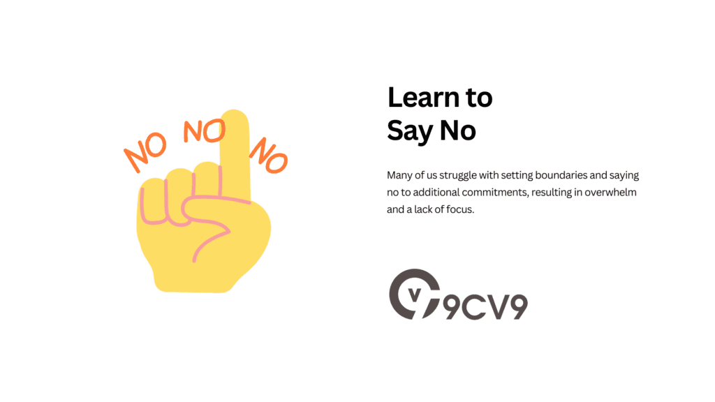 Learn to Say No