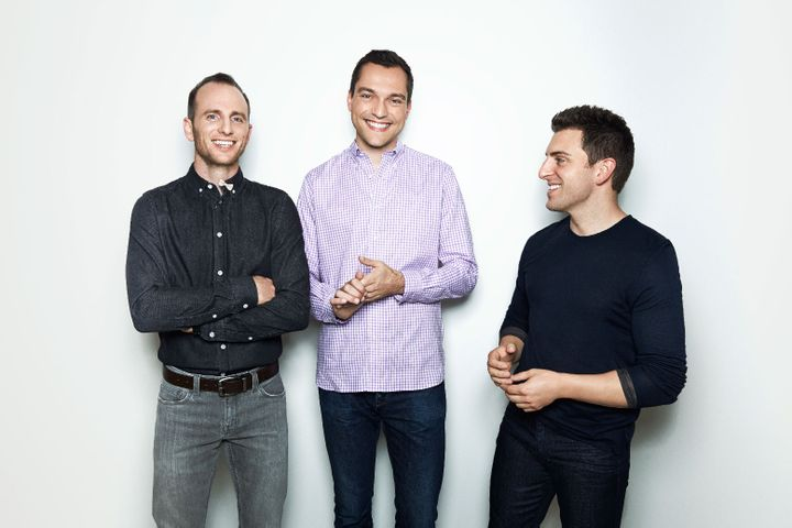 The founders of Airbnb, Brian Chesky, Joe Gebbia, and Nathan Blecharczyk, started by renting out air mattresses in their apartment to make ends meet. Image Source: HeroX