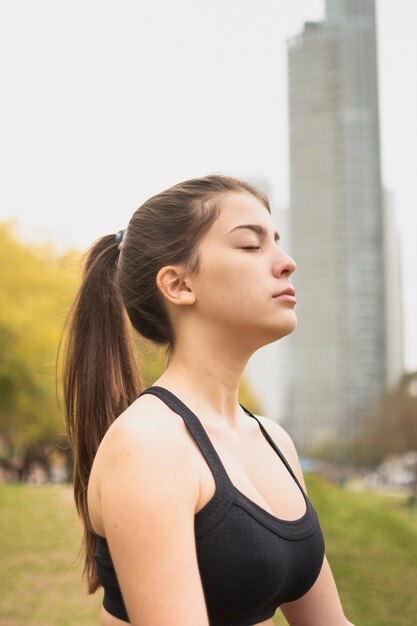 Deep breathing triggers the relaxation response, reducing stress hormones and promoting a sense of calm.