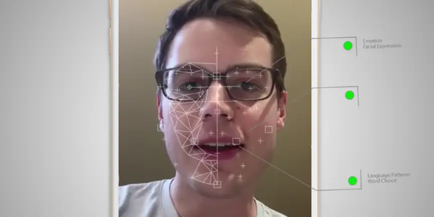 Some platforms uses AI to analyze facial expressions and vocal tone during video interviews. Source: Business Insider