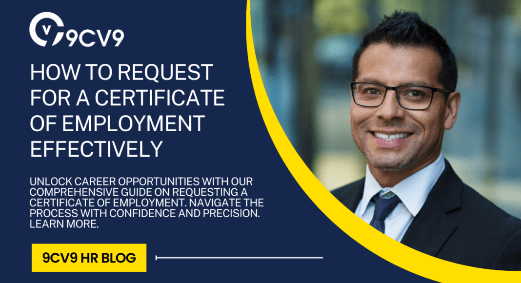 How to Request for a Certificate of Employment Effectively