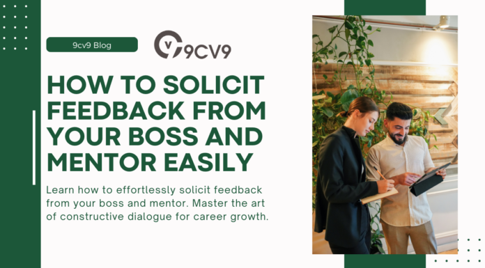How to Solicit Feedback from Your Boss and Mentor Easily How to Solicit Feedback from Your Boss and Mentor Easily