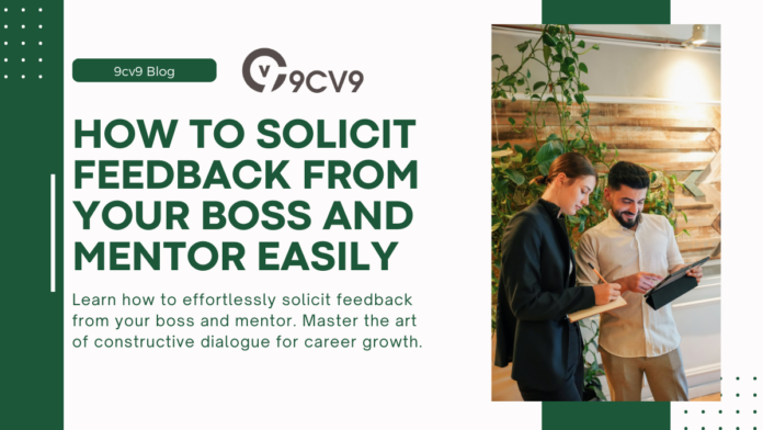 How to Solicit Feedback from Your Boss and Mentor Easily