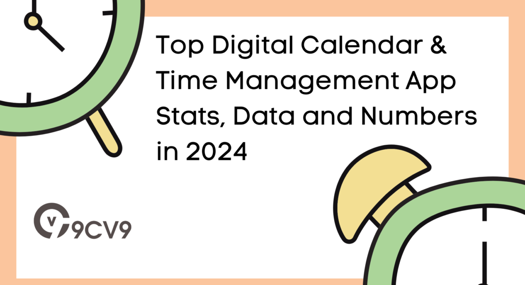 Top Digital Calendar & Time Management App Stats, Data and Numbers in 2024