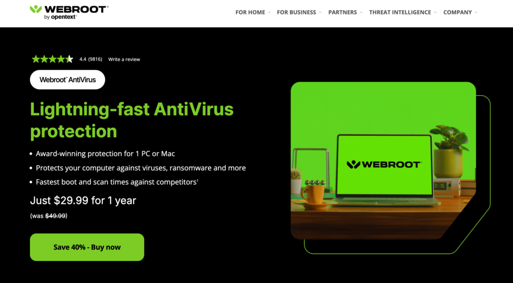 Webroot SecureAnywhere AntiVirus