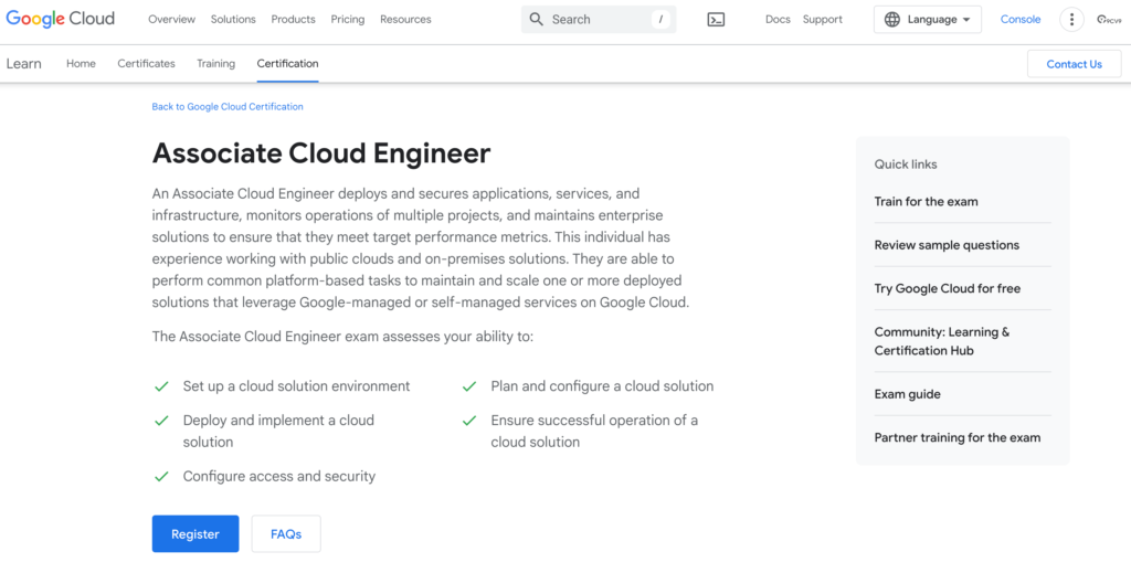 Google Associate Cloud Engineer