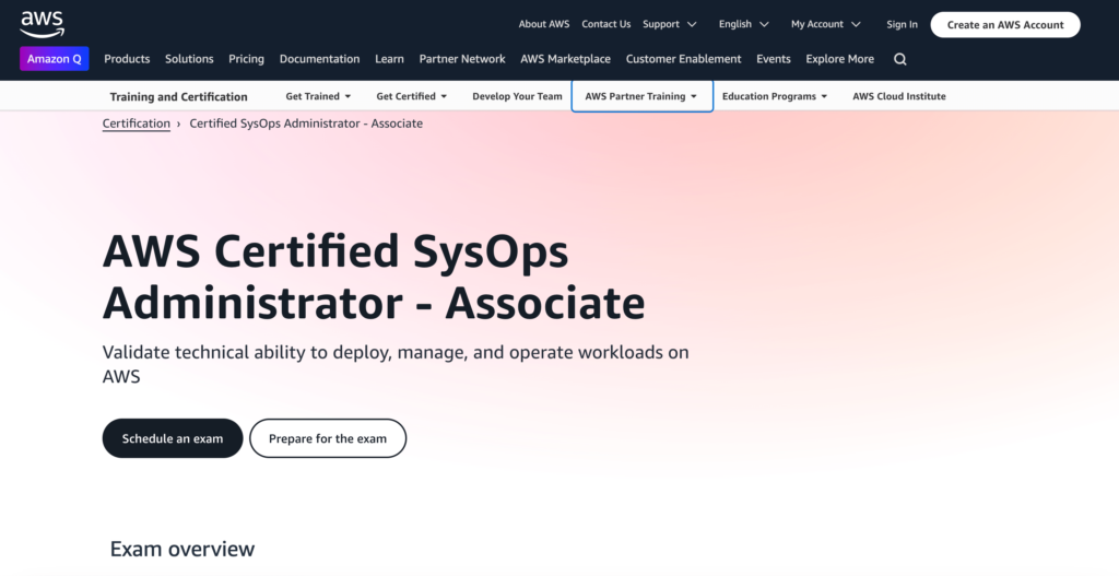 AWS Certified SysOps Administrator - Associate