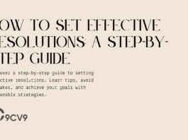 How to Set Effective Resolutions: A Step-by-Step Guide