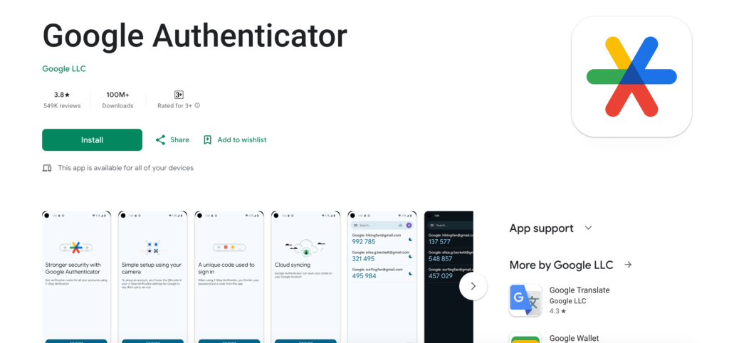 Google Authenticator