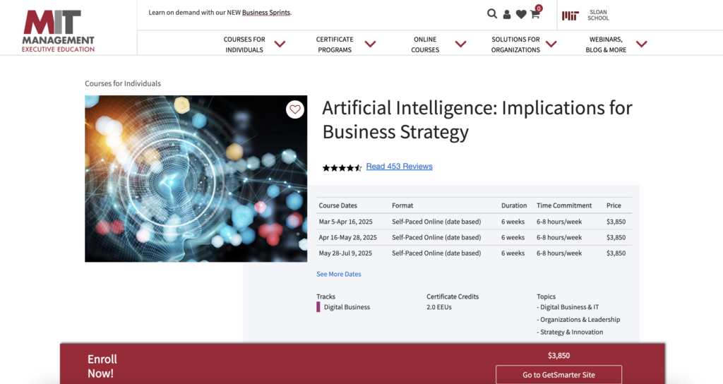 MIT Sloan Artificial Intelligence: Implications for Business Strategy