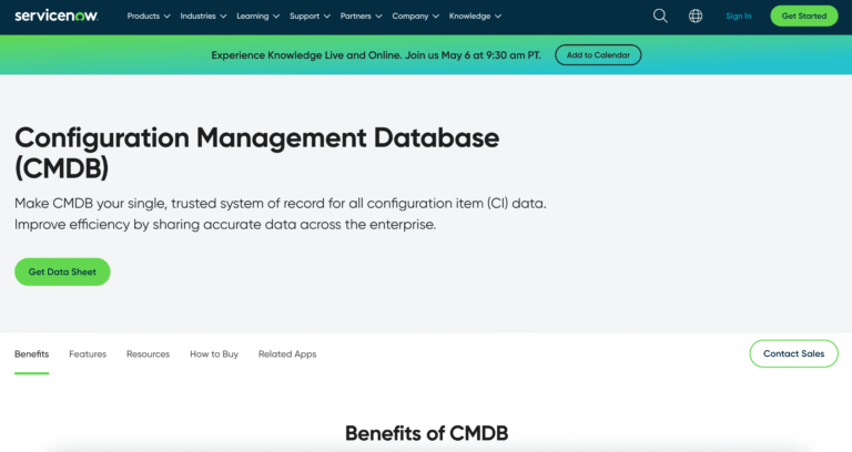 Top 10 Best Configuration Management Database (CMDB) Software in 2025