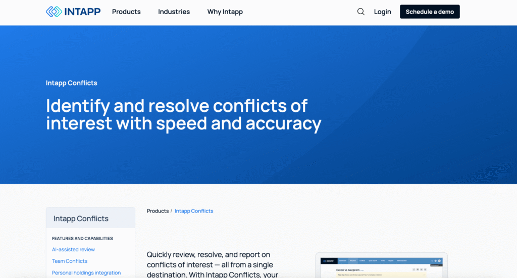 Intapp Conflicts