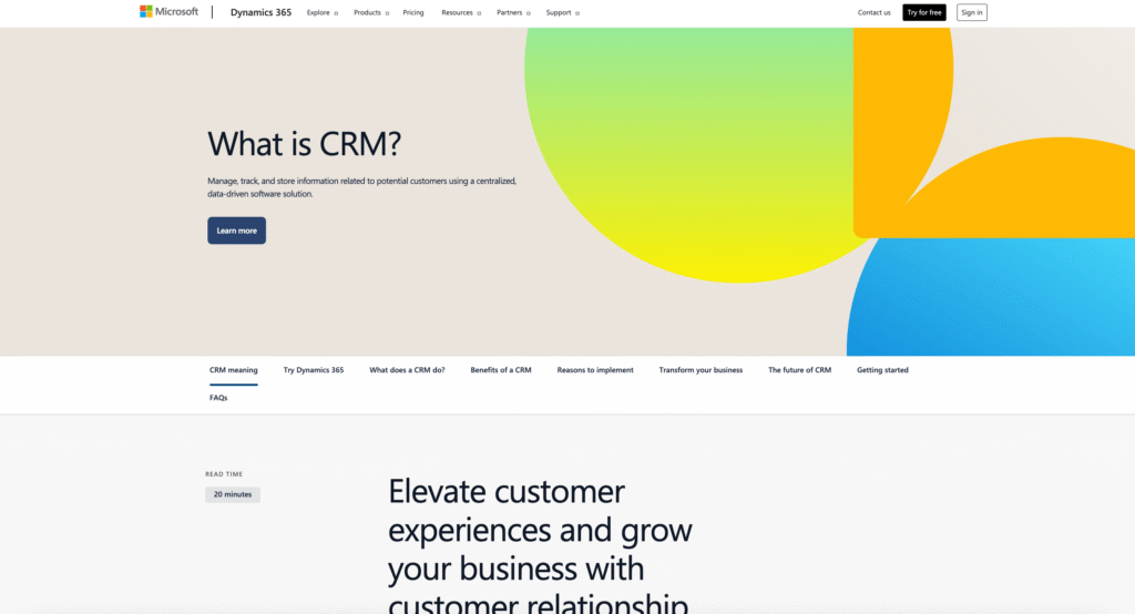 Dynamics 365 CRM