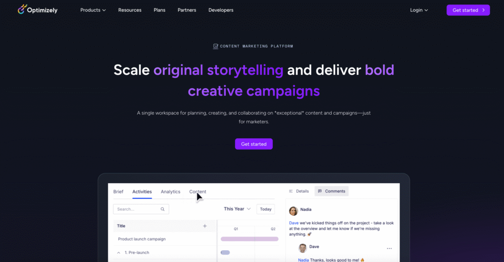 Optimizely Content Marketing Platform