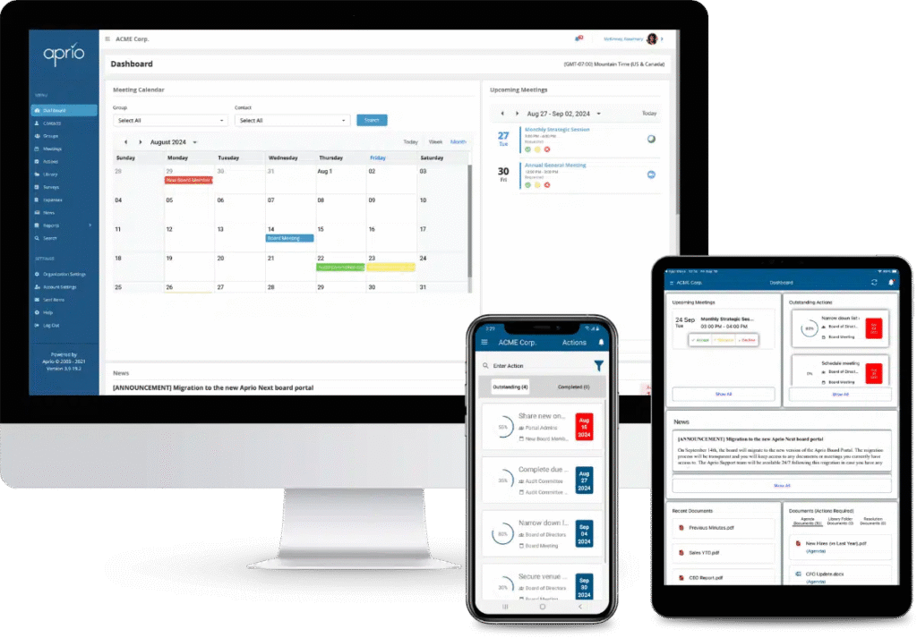 Aprio Board Management Software