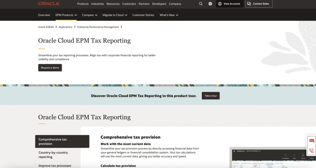 Oracle Tax Reporting Cloud
