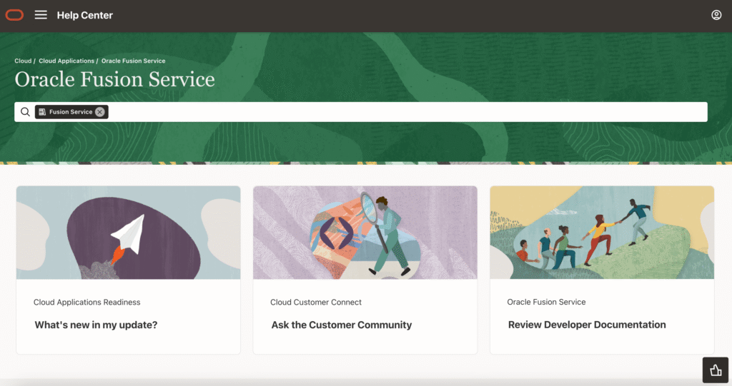 Oracle Fusion Service