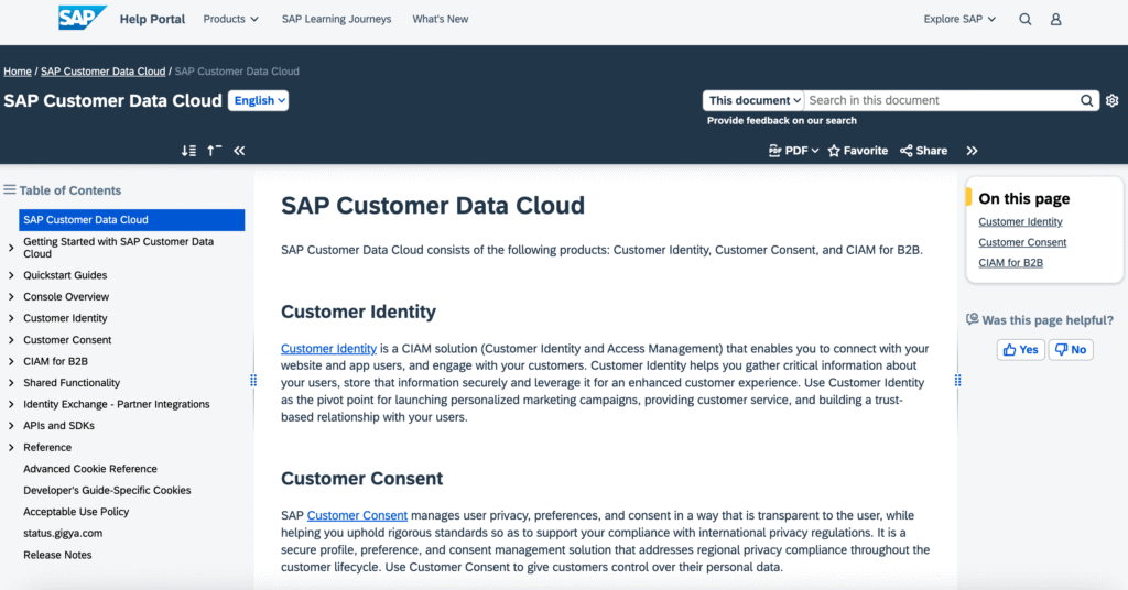 SAP Customer Data Cloud