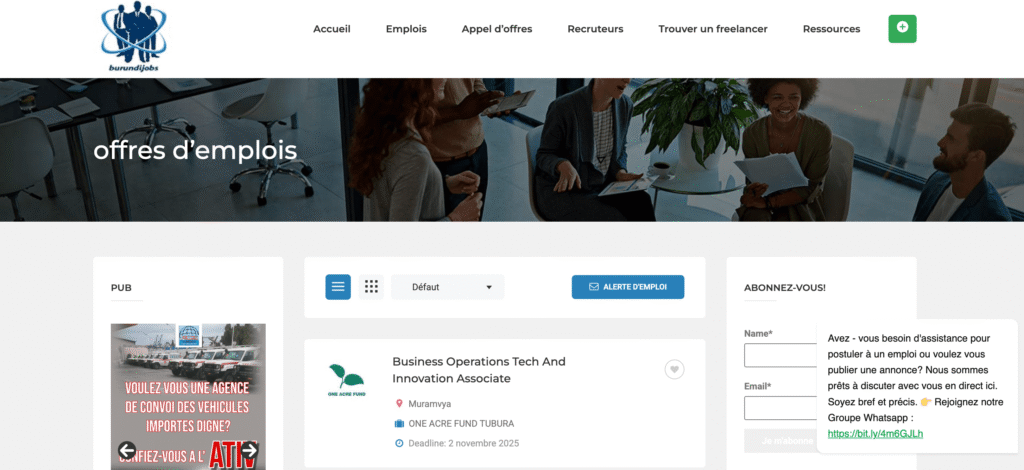 Burundi Jobs