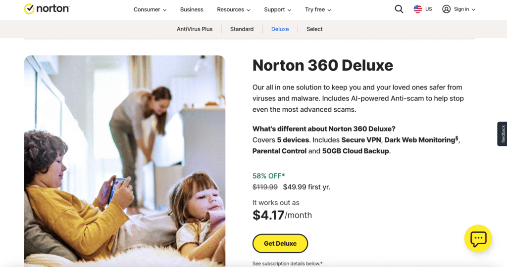 Norton 360 Deluxe