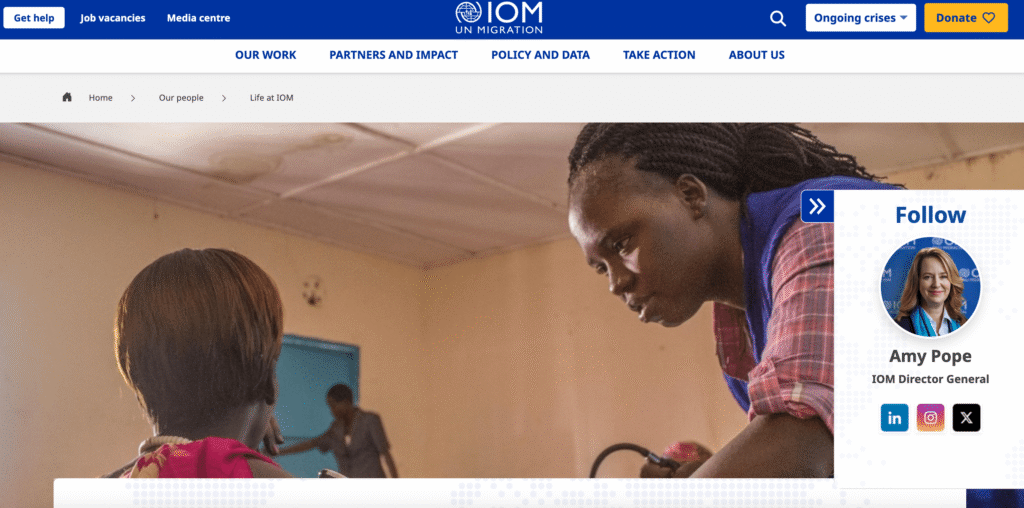 International Organization for Migration (IOM) Staffing