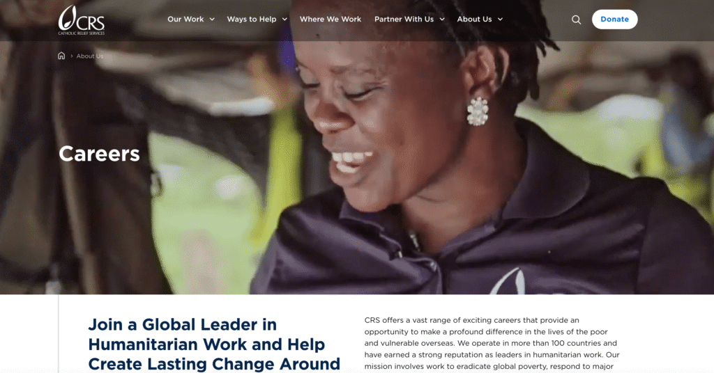Catholic Relief Services (CRS) Staffing