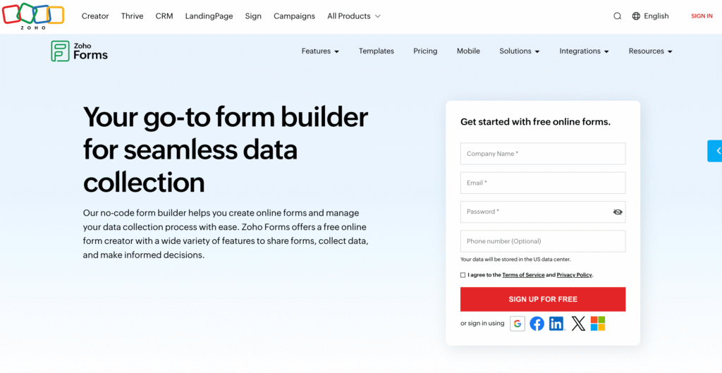Zoho Forms