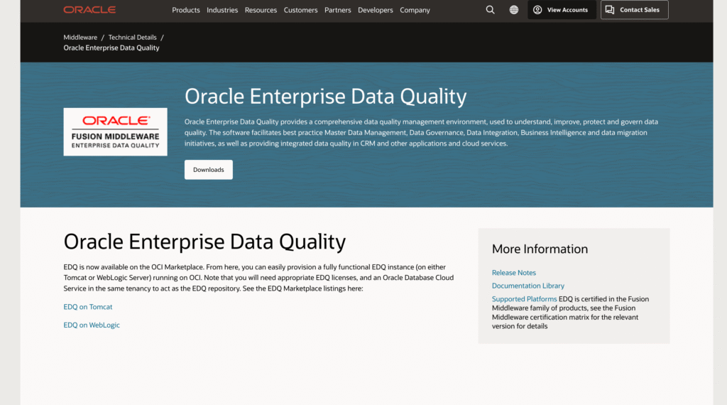 Oracle Enterprise Data Quality