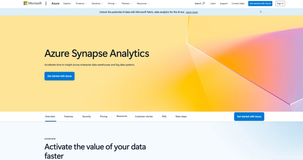 Microsoft Azure Synapse Analytics