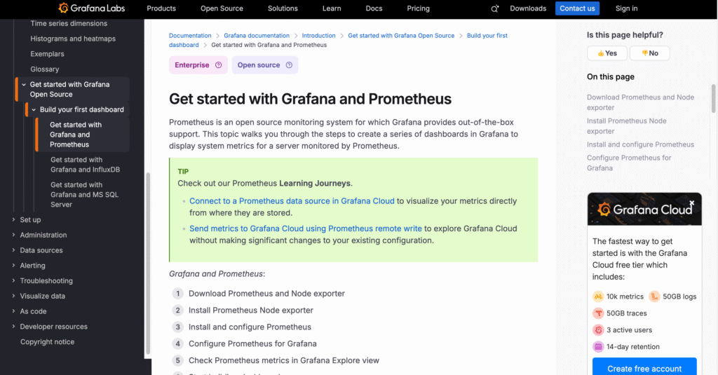 Prometheus and Grafana
