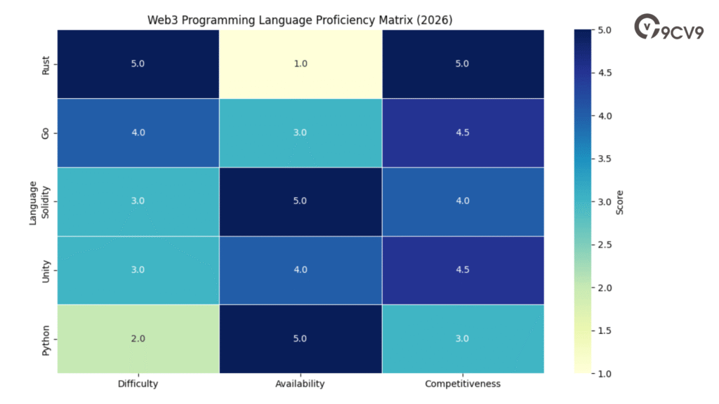 Web3 Programming Language Proficiency Matrix (2026)