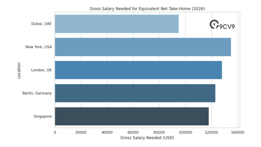 Gross Salary Needed For Equivalent Net Take-Home (2026)