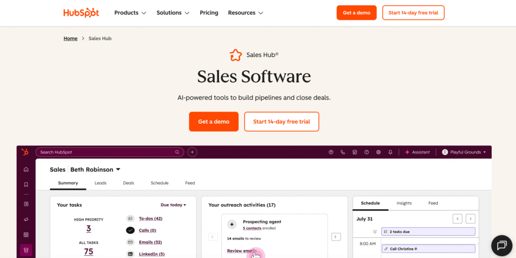 HubSpot Sales Hub