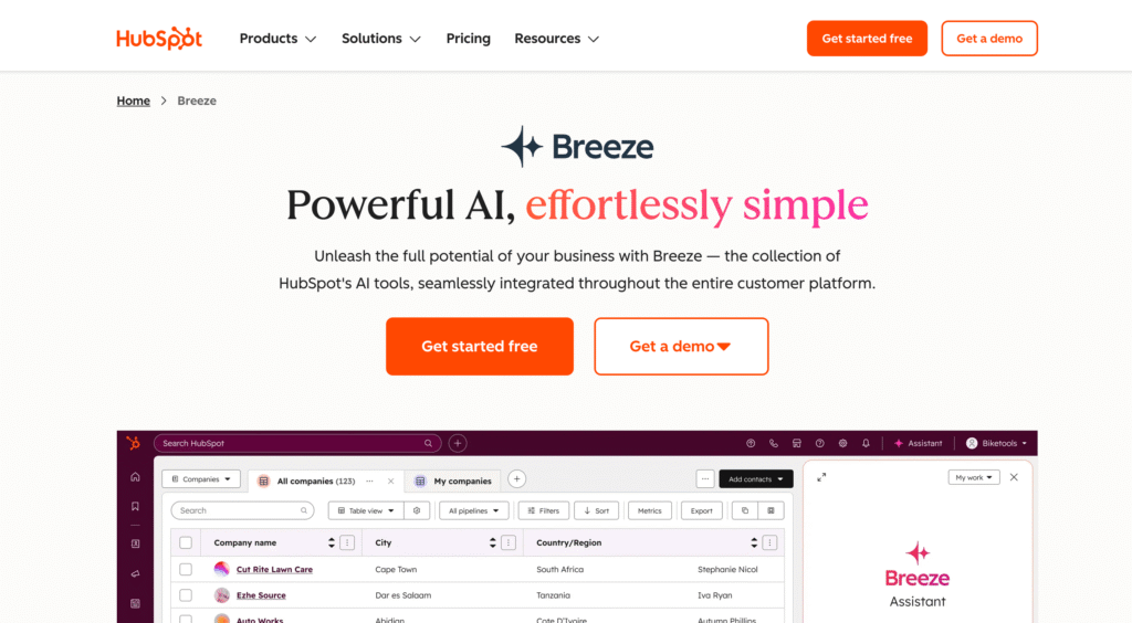 HubSpot (Breeze AI)