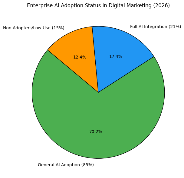 Enterprise AI Adoption Status In Digital Marketing (2026)