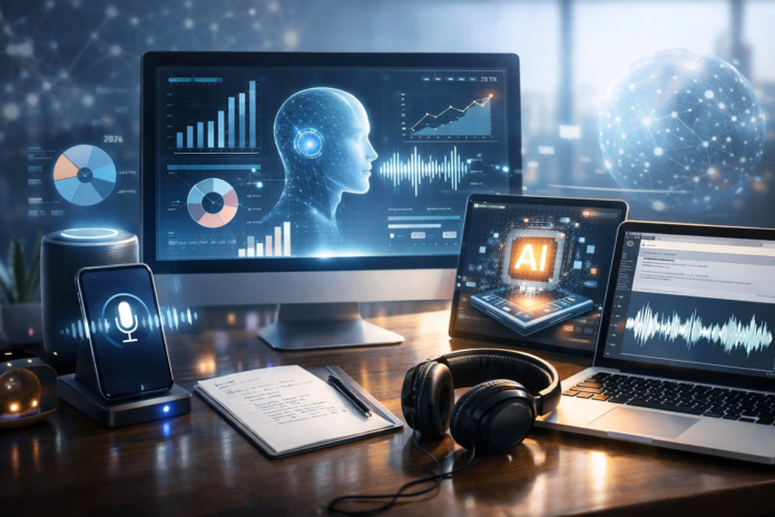 Top 58 AI Dictation Statistics, Data & Trends in 2026