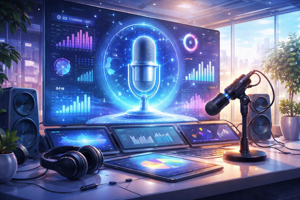 Top 105 AI Podcast Statistics, Data & Trends in 2026