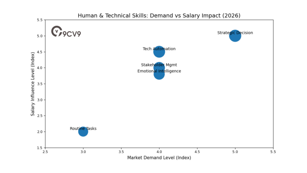 Human & Technical Skills: Demand Vs Salary Impact (2026)