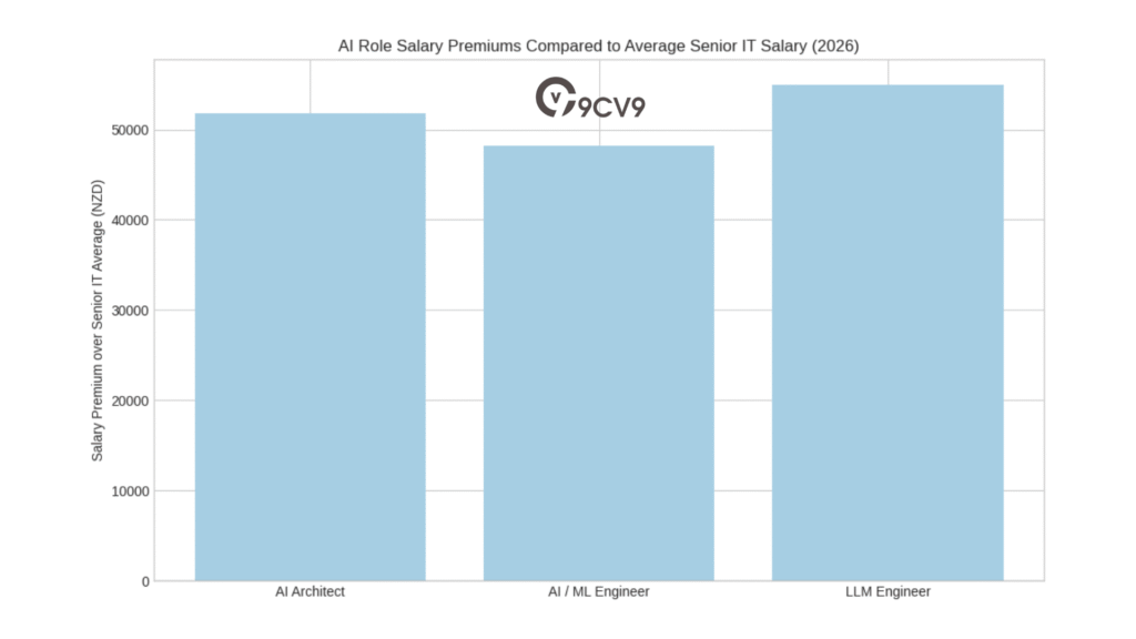 AI Role Salary Premiums Compared To Average Senior IT Salary (2026)