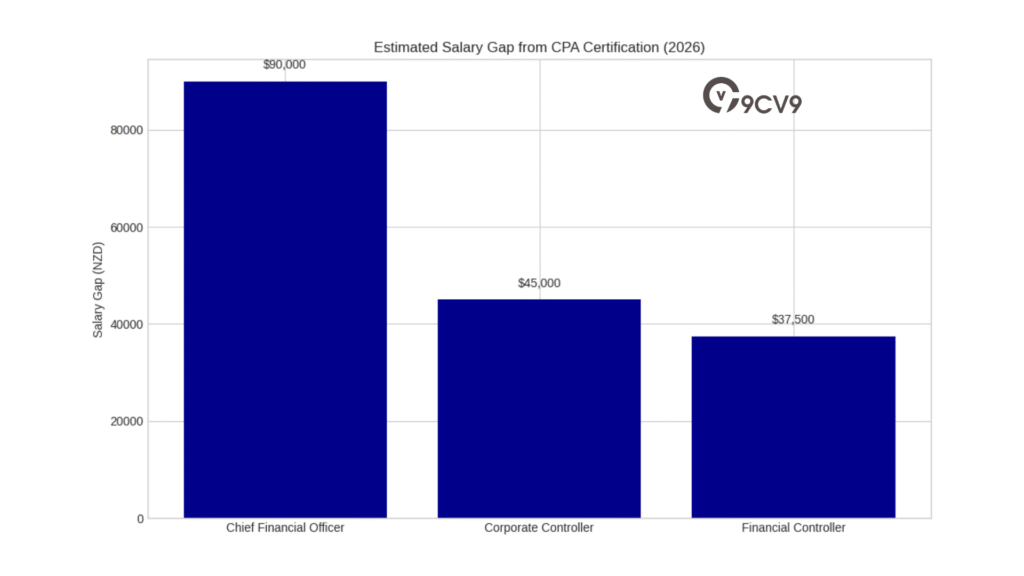 Estimated Salary Gap from CPA Certification (2026)