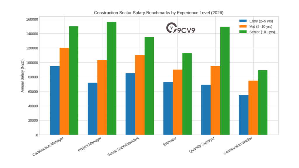 Construction Sector Salary Benchmarks by Experience Level