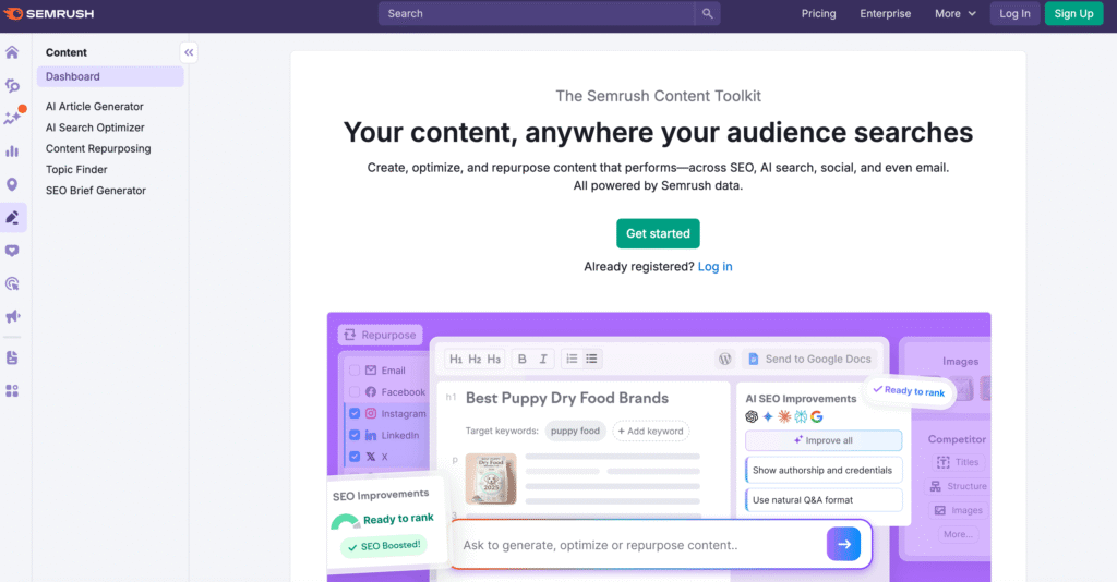 Semrush Content Toolkit