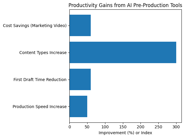 Productivity Gains From AI Pre‑Production Tools