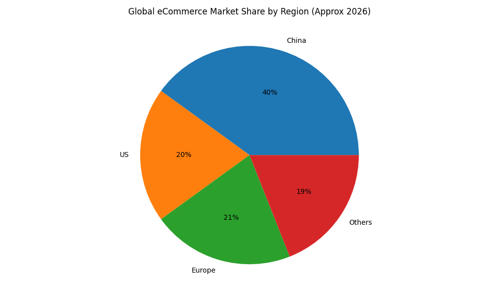 Global eCommerce Market Share by Region (2026)
