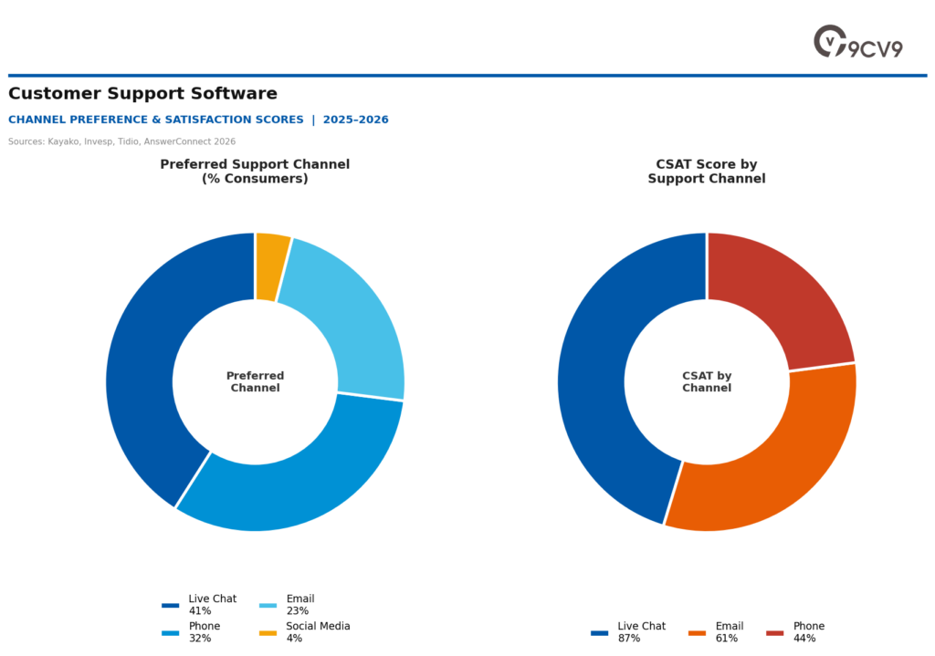 Customer Support Software: Channel Preference & Satisfaction Scores | 2025–2026