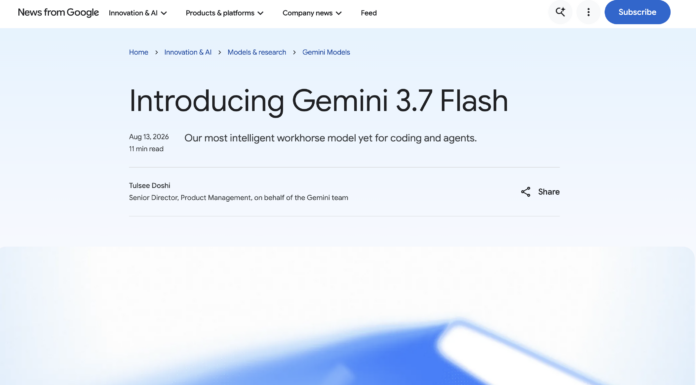 Google: Gemini 3.7 Flash. What it is and How It Works Google: Gemini 3.7 Flash. What it is and How It Works